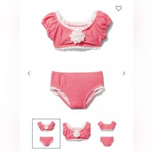 Janie & Jack textured two-piece swimsuit